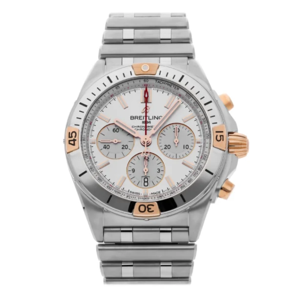 Breitling Chronomat B01 AB0134101G1A1 “White Dial Steel” Authentic Edition 1:1