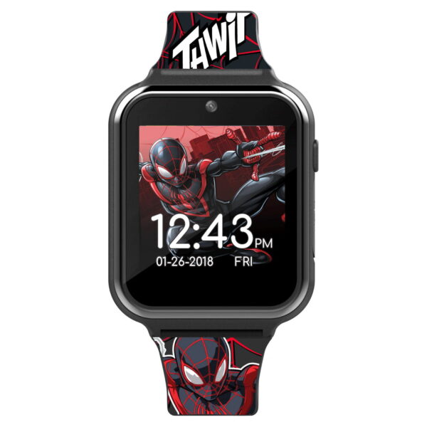 Marvel Spider-Man "Spider-Verse" Unisex Child iTime Interactive Smart Watch with Silicone Strap (SPD4664WMC)