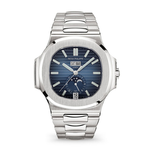 Patek Philippe Nautilus Annual Calendar, Moon Phases Watch, Stainless Steel, 40,5 mm, Ref# 5726/1A-014 1:1