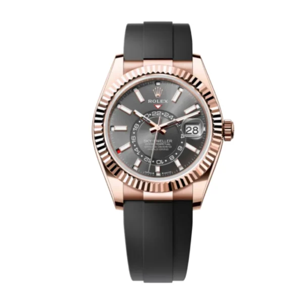 Rolex Sky-Dweller 326935 “Everose Rhodium Oysterflex” First-Class 1:1
