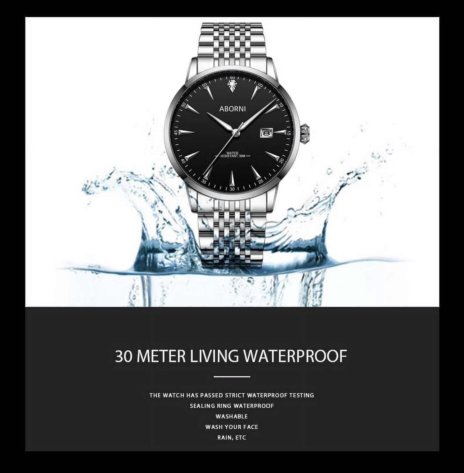 Men's Solid Stainless Steel Business Style Wristwatch - Image 2