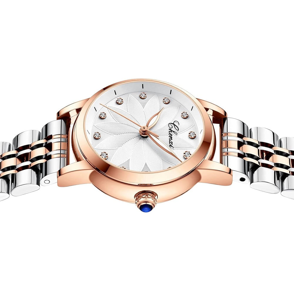 Women's Sapphire Watches Automatic Mechanical Gold Bracelet Ladies Skeleton Wrist Watch - Image 4