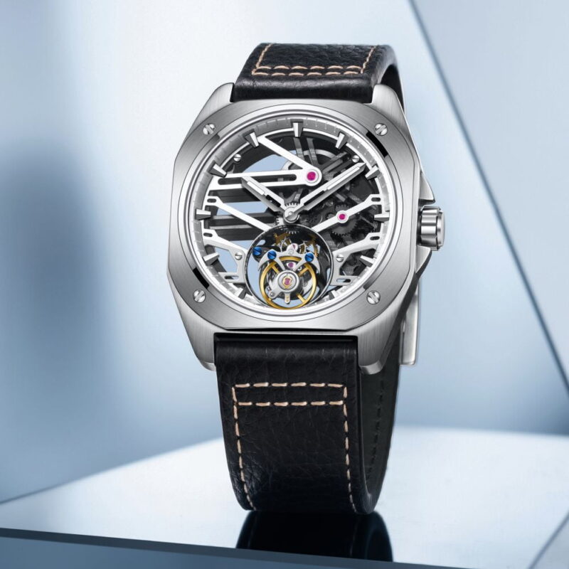 AESOP 2025 New 7067 Luxury Tourbillon Skeleton Mechanical Luxury Watches Waterproof Watch For Men Movement Sapphire Square Case
