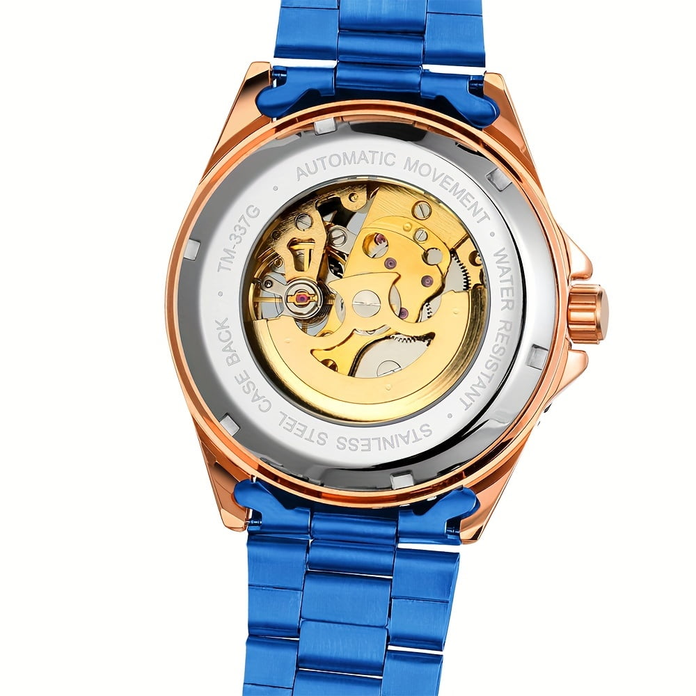 Men's Luxury Fashion Mechanical Watch Casual Stainless Steel Hollow Waterproof Luminous Sports Automatic Mechanical Watch - Image 5