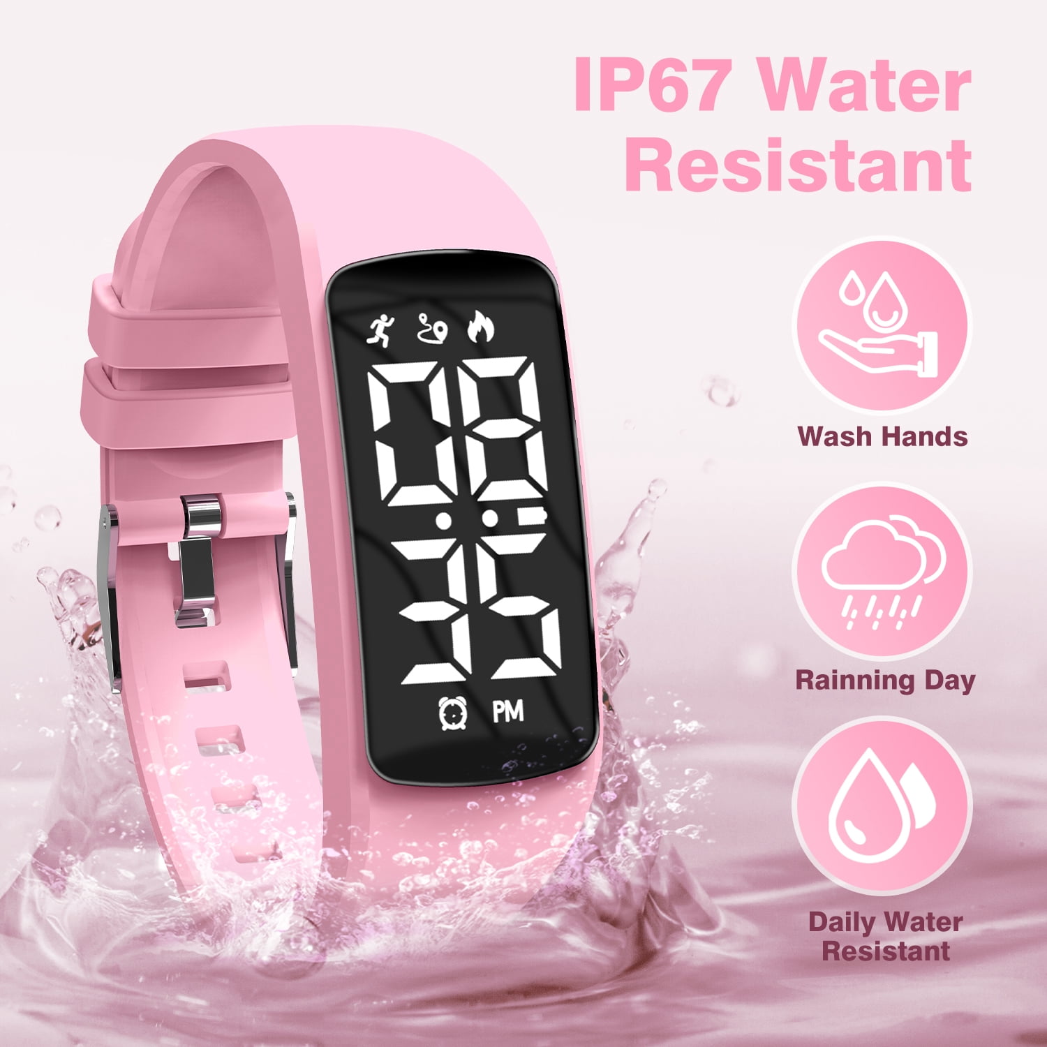 Kids Watch Digital Sport Watch with Pedometer Waterproof Watch for Boys Girls Birthday Christmas Gift for Kids - Image 3
