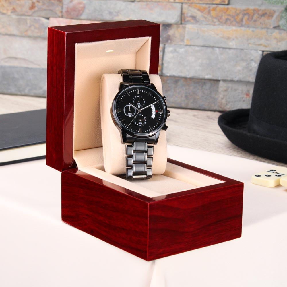 Act Justly Engraved Men's Watch Multifunction Stainless Steel W Copper Dial - Image 7