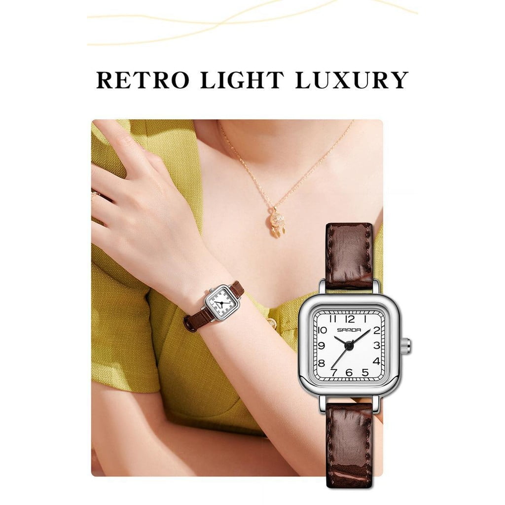 EXPLOJOY Minimalist Square Watch for Women – Quartz Movement, Waterproof Build, and Sleek Style - Image 4