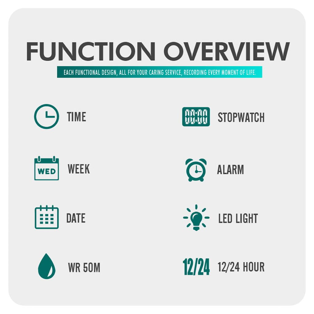 Children Digital Watch Wristwatch Fashion Multifunction Waterproof Outdoor Sports Luminous Watch for Kids Students Boys Girls Orange - Image 4