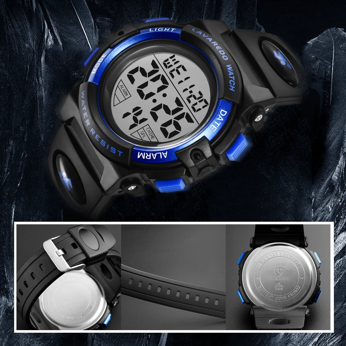 Digital Sports Watch for Age 4-15 Waterproof Watches with Alarm Stopwatch Wrist Watches for Age 4-15 Birthday Chriatmas Gift - Image 5