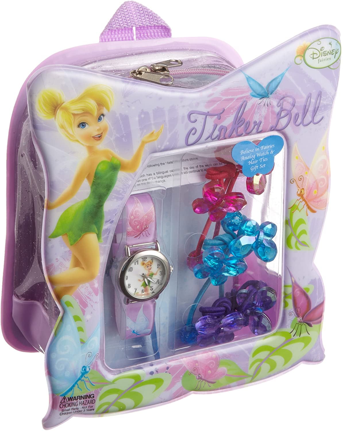 Disney Tinkerbelle FAR028B Fairies Gift Back Pack Set Watch - Image 2
