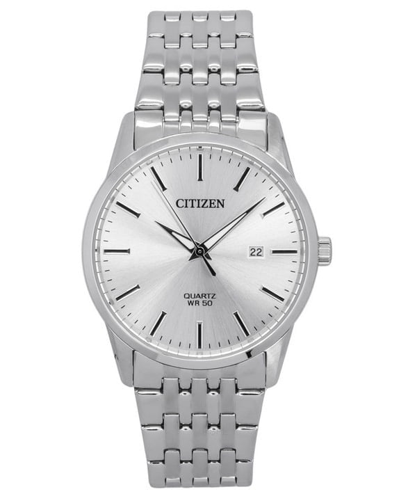 Citizen Quartz Silver Dial Stainless Steel Men's Watch BI5000-87A