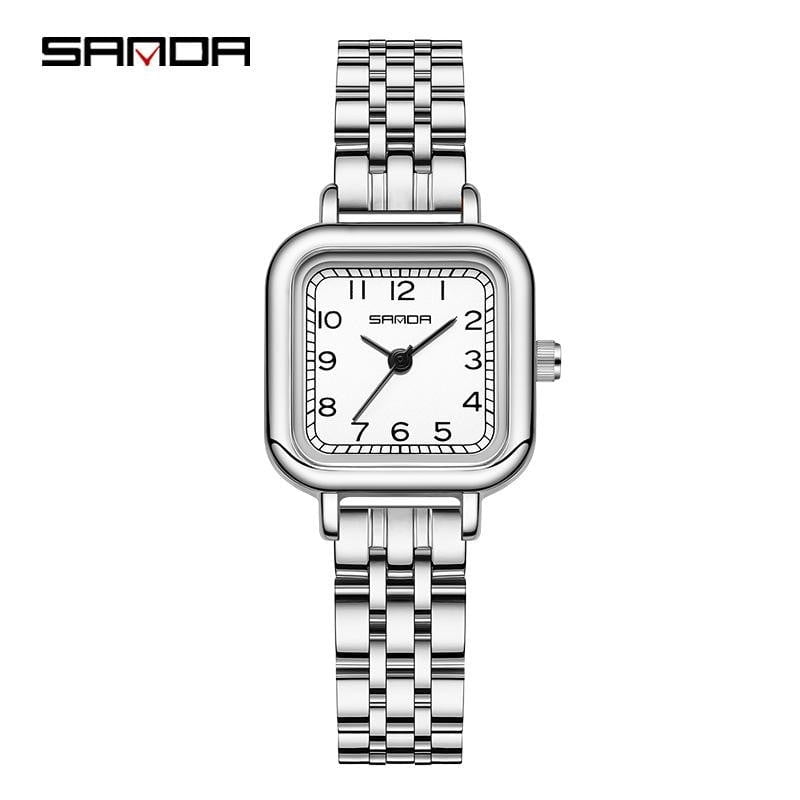 EXPLOJOY Elegant Women’s Wristwatch – Waterproof Leather Design with Simple Dial