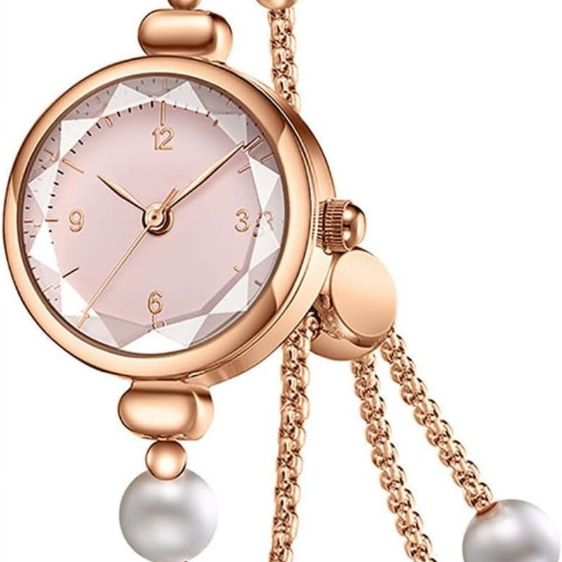Elegant Pearl Women's Dress Watch Fashion Round Dial Analog Quartz Gift Watch