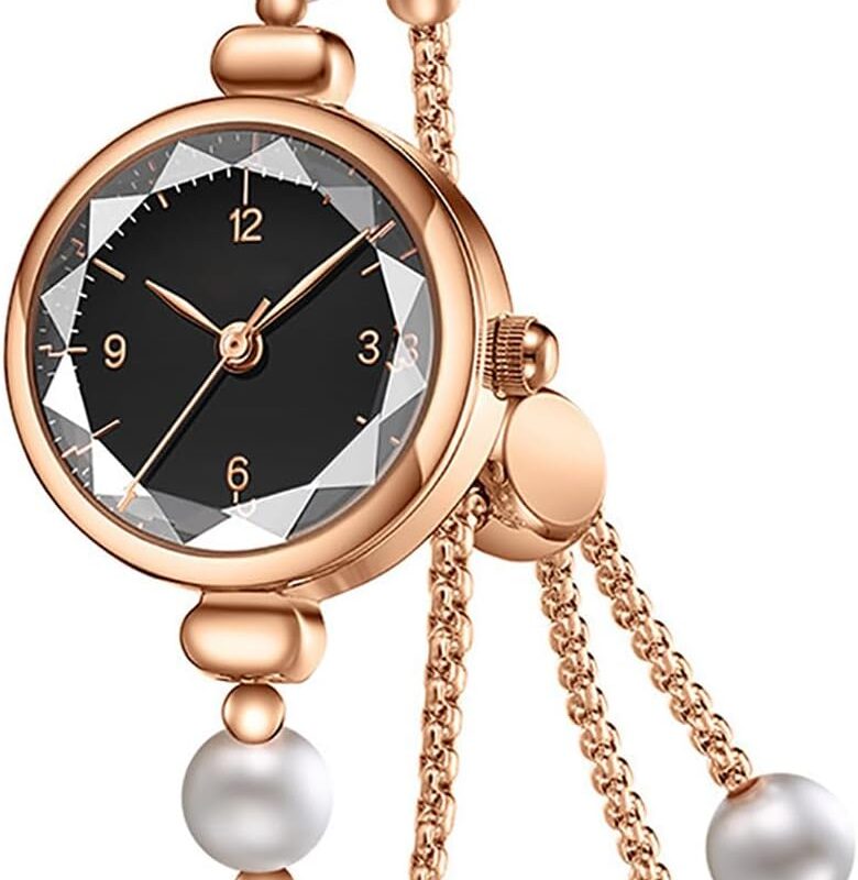 Elegant Pearl Women's Dress Watch Fashion Round Dial Analog Quartz Gift Watch