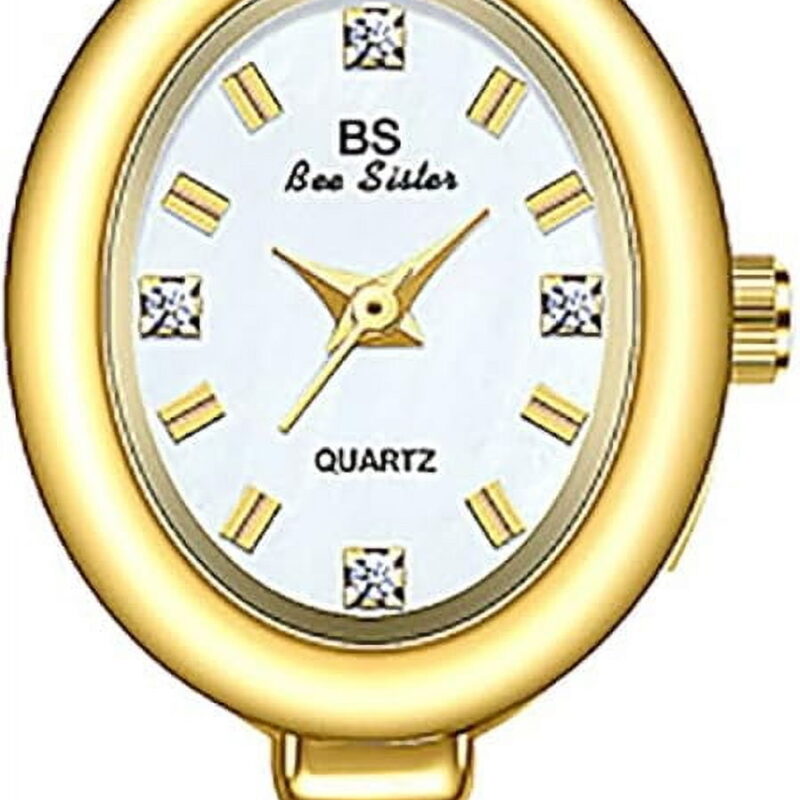 Fashion Women’s Dress Watch Elegant Pearl Oval dial Ladies Bracelet Waterproof Analog Casual Watch
