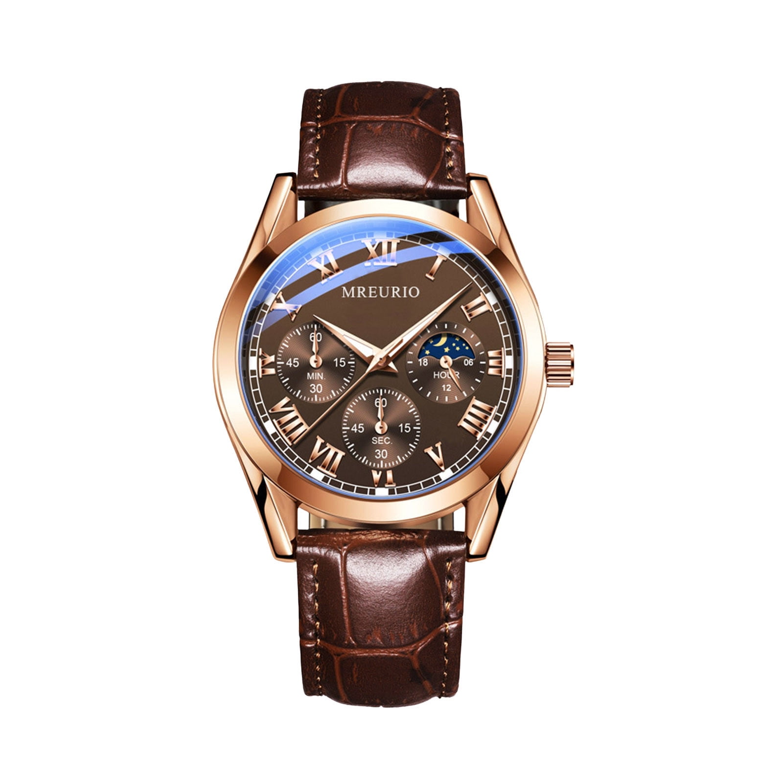 LEHOZIHEQ Men Skeleton Watch Automatic Mechanical Dress Casual Leather Wrist Watches