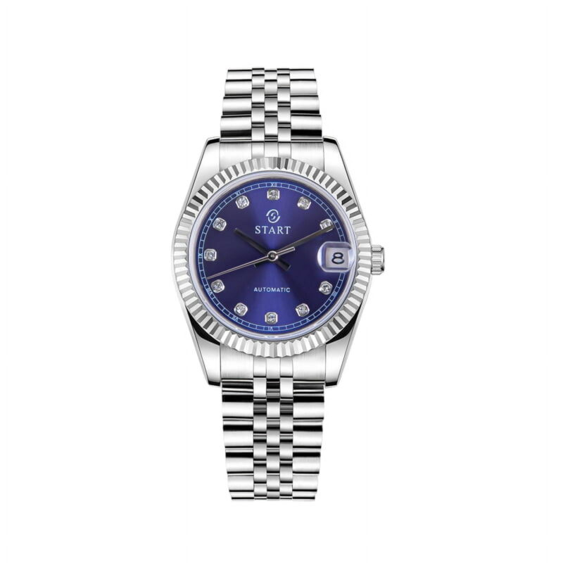【START】Women's Automatic Mechanical Watch Leisure Fashion Metal Women's Watch Zircon Dial Waterproof Date Function