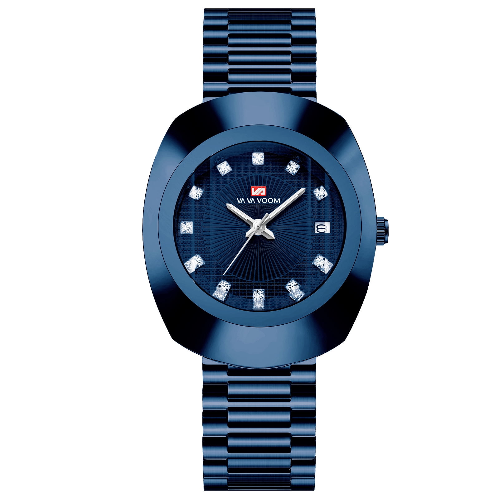 Unisex Stylish Casual Stainless Steel Wristwatch, Golden