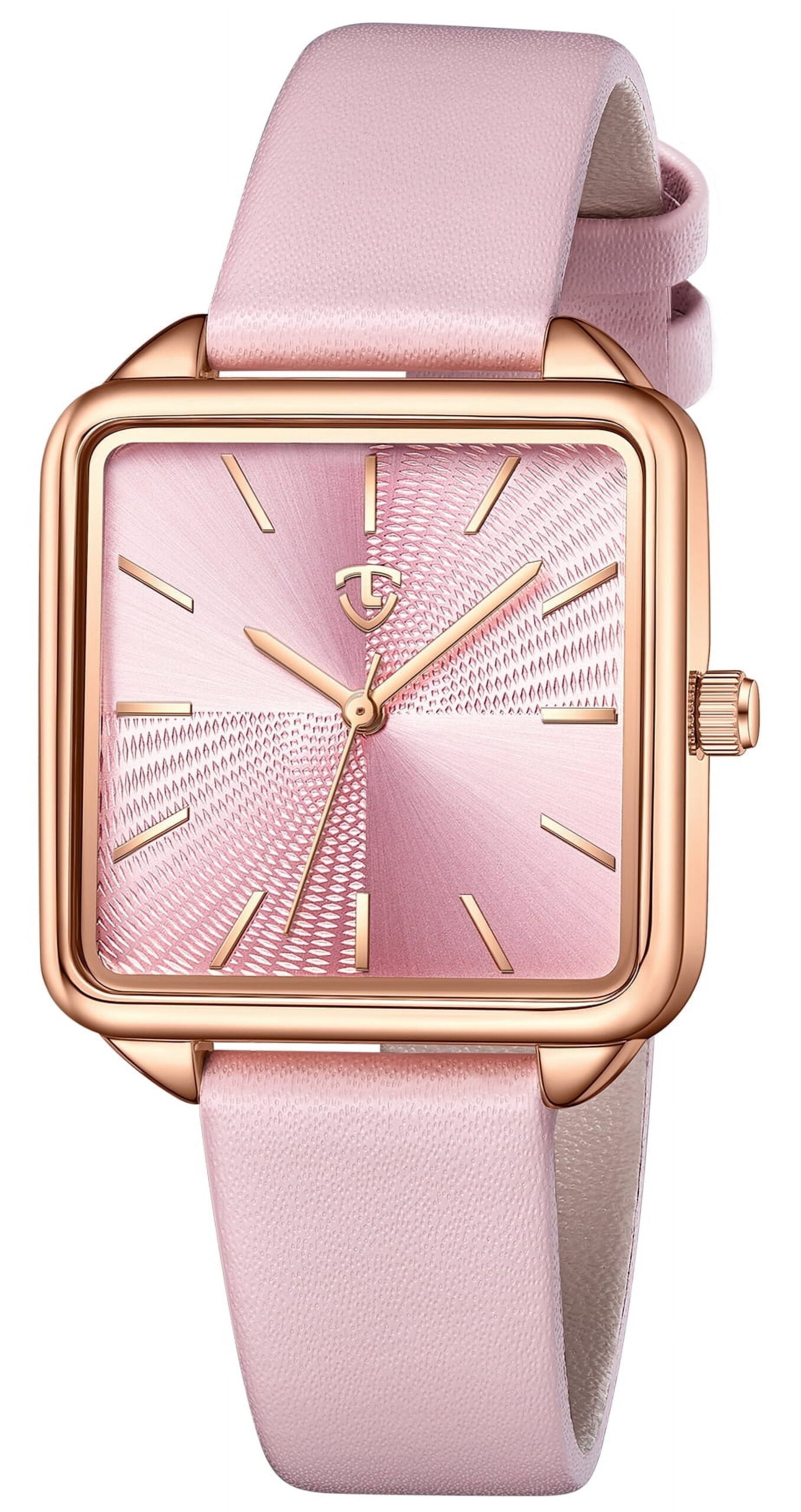Woman Watch Elegant Square Dial Watches with Leather Strap Waterproof Classic Simple Womens Quartz Watch Gift for Woman