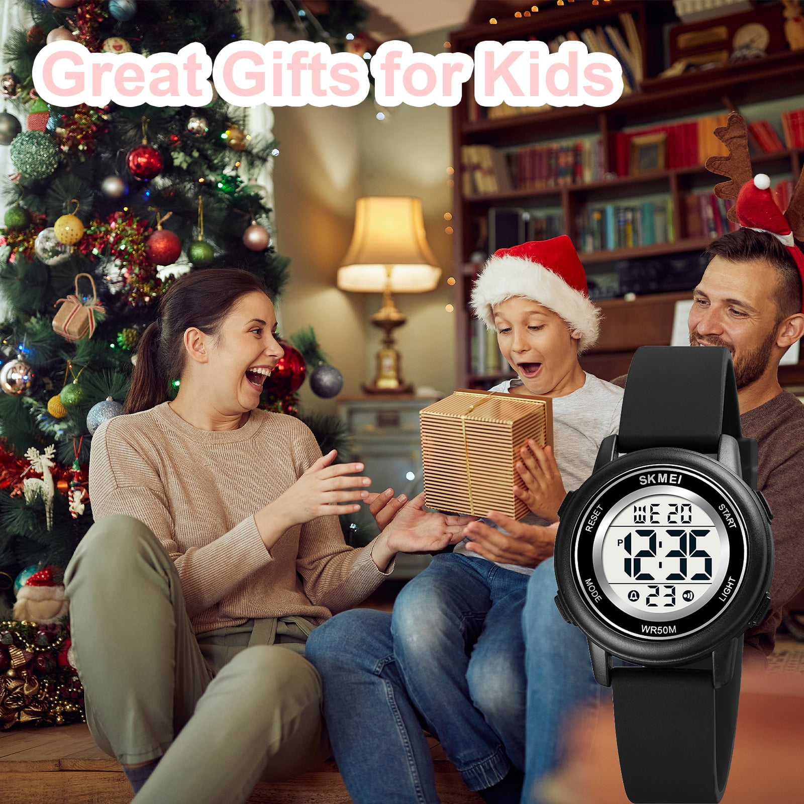 SKMEI Digital Watches Multifunction Waterproof Watch Alarm Luminous,Sports Wristwatch with Bible Verse - Image 3