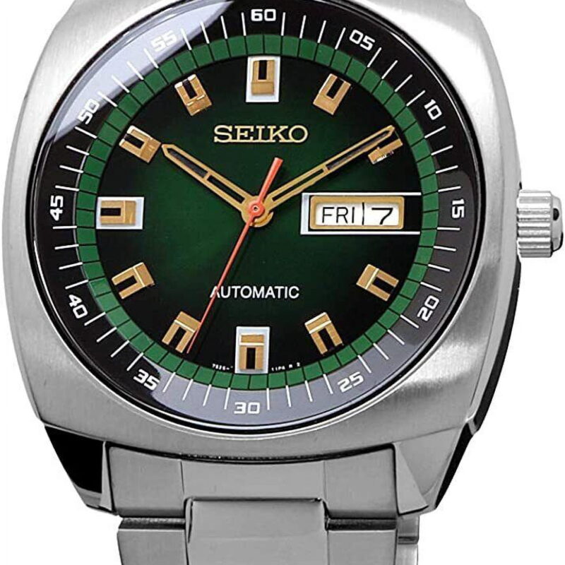 Seiko Recraft Automatic Green Dial Stainless Steel Men's Watch SNKM97