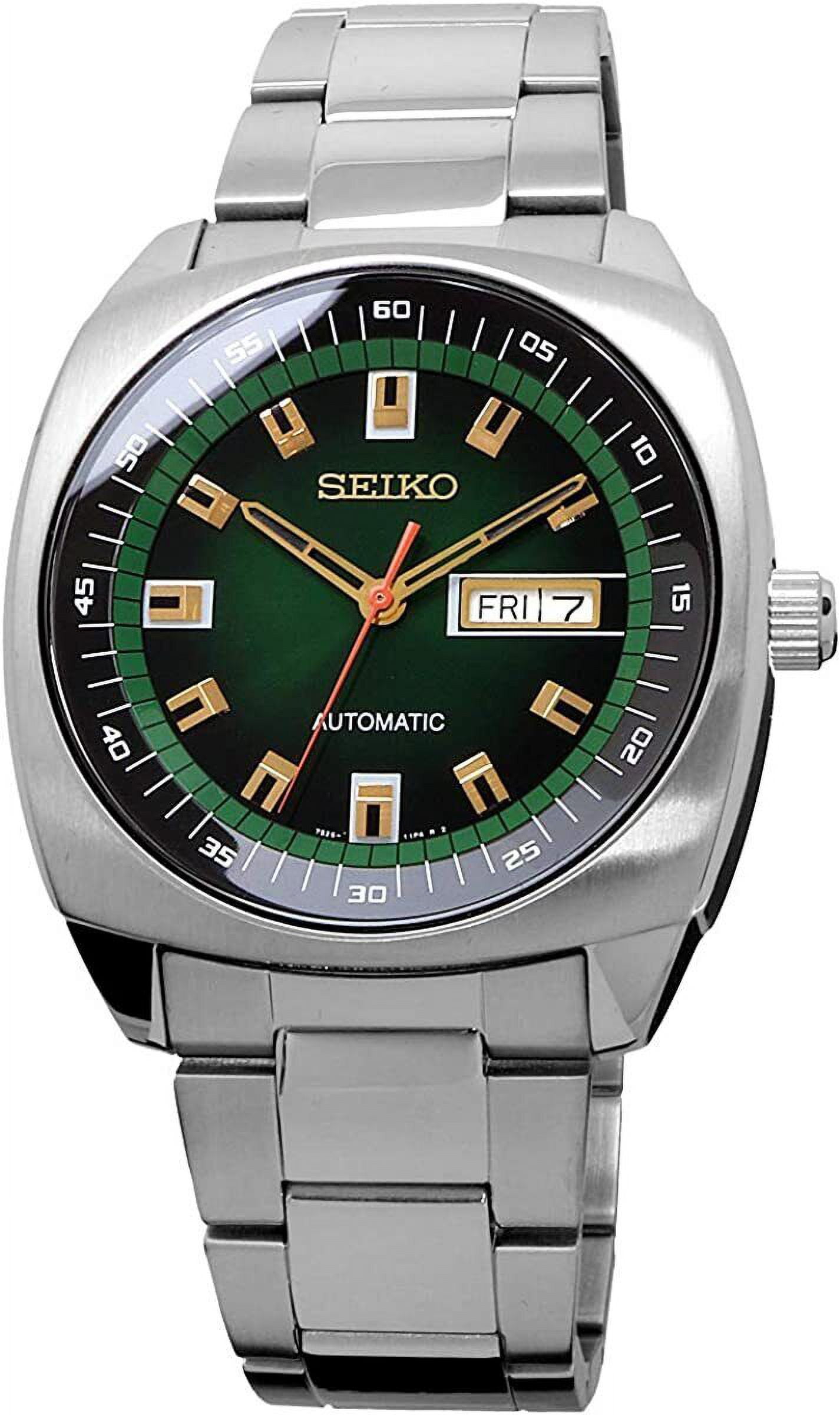 Seiko Recraft Automatic Green Dial Stainless Steel Men's Watch SNKM97 - Image 2